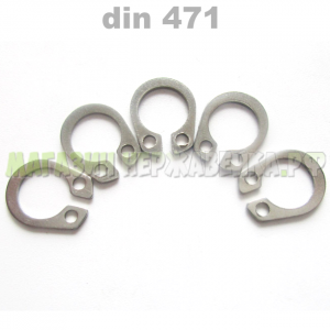 Нержавеющее кольцо DIN 471 А2 (AISI 304)